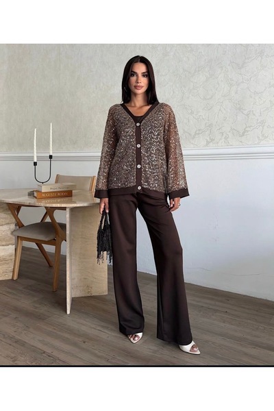Yaren Moda Kadın modal kumaş üçlü takım