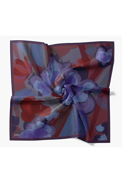 Silk Home Velora Scarf Watercolor Navy Blue