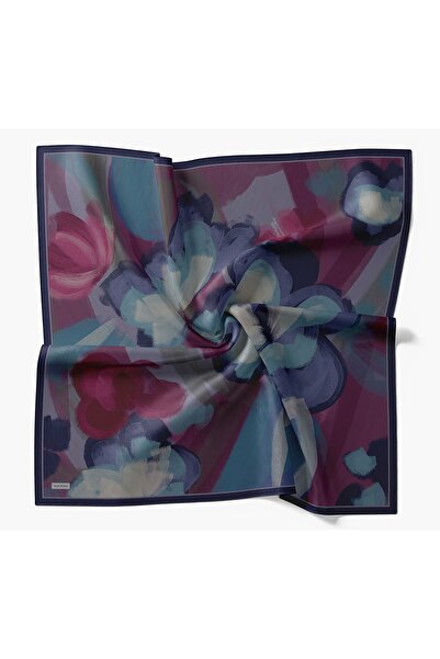 Silk Home Velora Scarf Watercolor Dark Purple