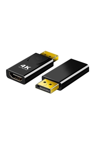 Lunatic 4649 4K Destekli Displayport HDMI Çevirici Dönüştürücü Adaptör Displayport V1.2 Destekli 10.