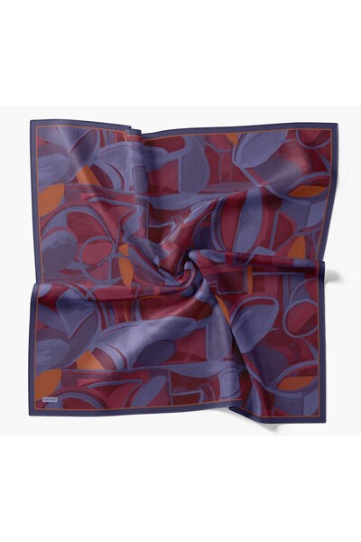 Silk Home Velora Scarf Abstract Dark Purple
