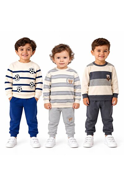 Milanlı Kids Boy's 3-Piece Bottom Top Transitional Set