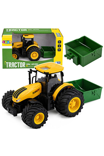 LEAN Tractor agricol cu împrăștiator de îngrășăminte, lumini, sunete, galben,...