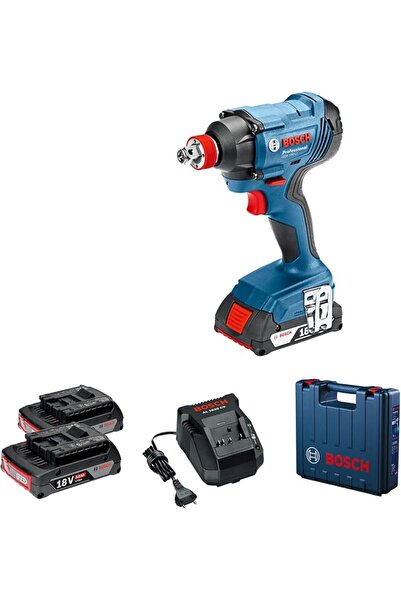 Boschen مفك/مفتاح ربط لاسلكي احترافي من بوش طراز Gdx 180-Li - مع بطاريتين 18 ...