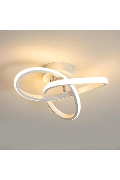 GENERAL Contemporary Round LED Ceiling Light, 24cm Diameter, Modern Geometric...