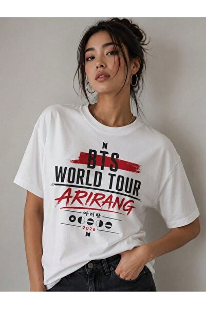 barsdepo Bts World Tour Printed T-Shirt, Unisex 100% Cotton (with Supriz Gift)