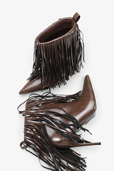 İNNABUTİKK Kolesa Women's Heeled Boots - Brown