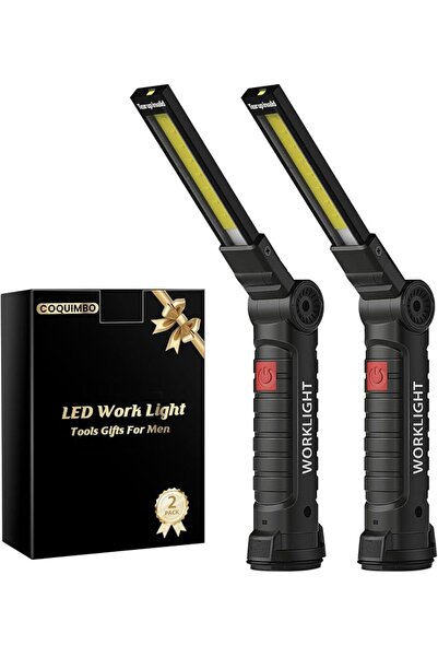 Coquimbo Tool Gifts for Men, Rechargeable LED Work Lights Grill Light Flashli...