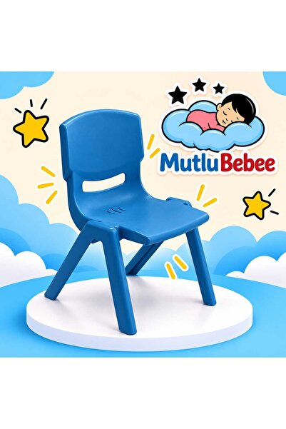 Genel Markalar Pilsan Çocuk Mini Sandalye - Anaokulu Sandalyesi MAVİ
