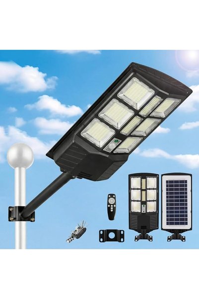 LIWEGHT Solar Street Lights Outdoor Waterproof 40000LM LEDs Parking Lot Light...