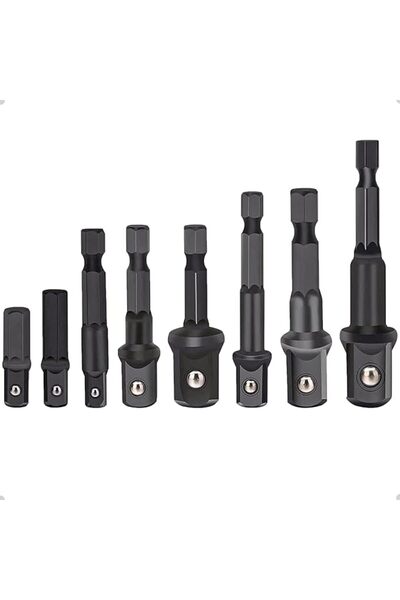Aputue Impact Socket Adapter Set, 8PCS Hand Tools Driver Extension Socket Hol...