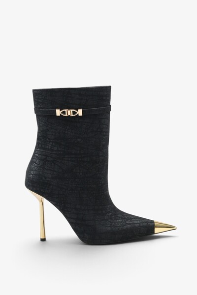 İNNABUTİKK Kaesa Γυναικείες Μπότες με Τακούνι - Μαύρο Nubuck
