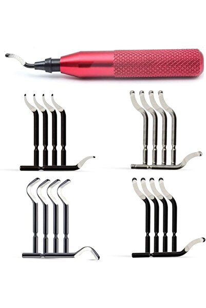 EXCEFORE Metal Deburring Tool with 20 Pcs Replacement Blades Assortment Kit, ...