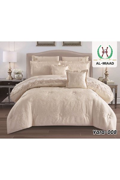 BIET ALMAFROSHAT Abu Keffah Jacquard Bridal Duvet Set with 8 Pieces, New Doub...