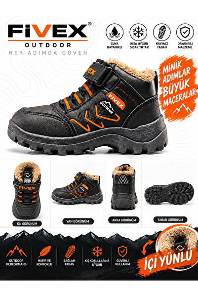 fivex Outdoor Çocuk İçi Yünlü Kışlık Bot