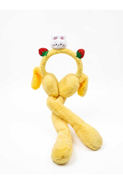 Aware Time Children's Plush Figured Movable Ear Movable Sound Winter Earmuff