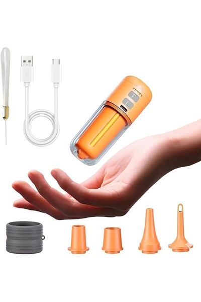 SYOSI Portable Air Pump Electric Inflator 430 L/min Rapid Inflate and Deflate...