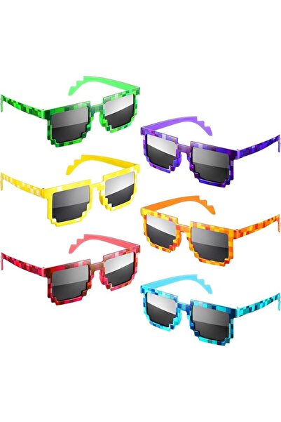 Khazna Pixel Sunglasses Miner Party Favors Pixel Glasses Party Favors for Kid...