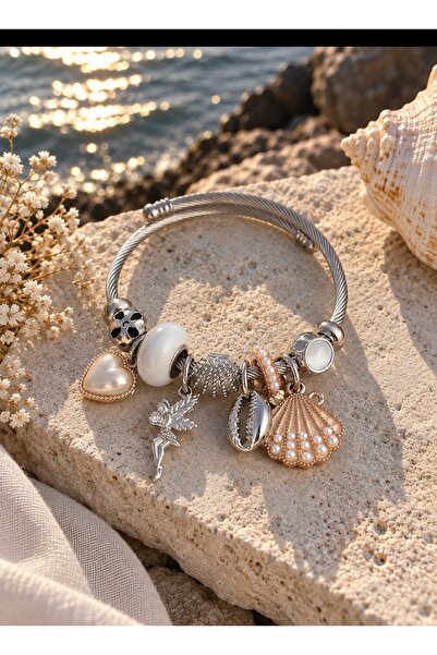 PALMİA TAKI AKSESUAR Deniz Esintisi Charm Detaylı bileklik