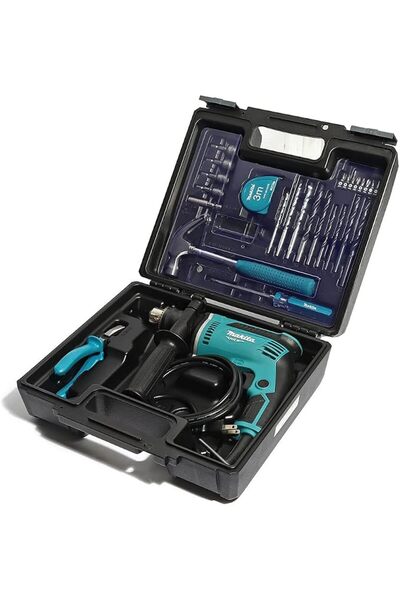 Makita مثقاب مطرقي 13 مم، 430 واط، للخشب والخرسانة والفولاذ، 1.8 كجم