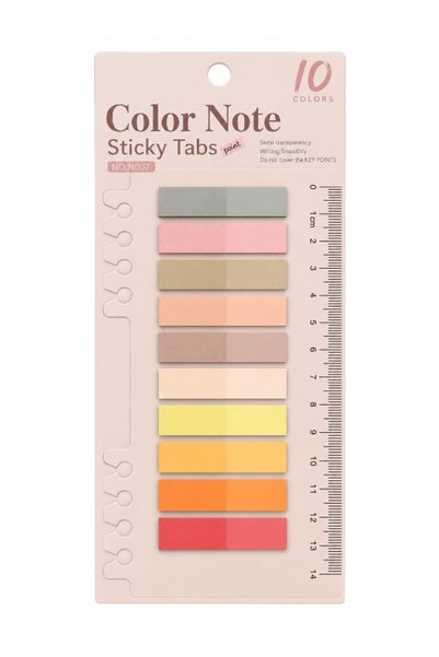 deryora 10’lu Pastel ve Canlı Renkli Postit Pos-it Post It Kitap Ayracı Stick...