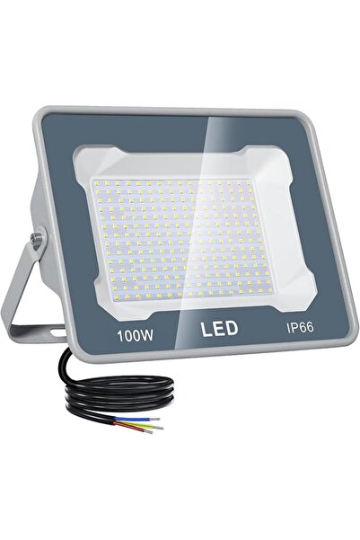 CREATESTAR كشاف LED خارجي 100 واط 10000 لومن، مقاوم للماء IP66، إضاءة LED خار...