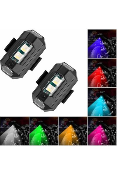Tazweeq ضوء ستروب LED صغير، ضوء ستروب LED للطائرات بـ 7 ألوان، ضوء مغناطيسي ي...