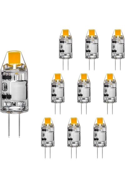 NALACAL 10 قطع مصابيح LED G4، 2 واط تيار متردد/مستمر 12 فولت، 20 واط بديلة لم...