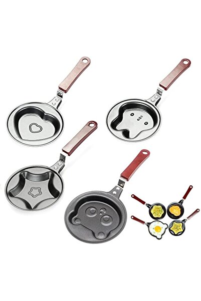 NALACAL 4pcs Mini Pancake Pans, Non-Stick, Multipurpose, All Stovetop Compatible