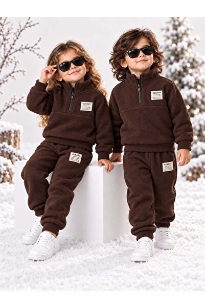 Oz Baby Winter Thick Fleece Stand Collar Zippered Girls and Boys Baby Kids To...