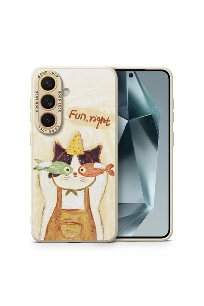 Nezih Case Samsung Galaxy A35 ile Uyumlu Kamera Korumalı Desenli Silikon Kılıf