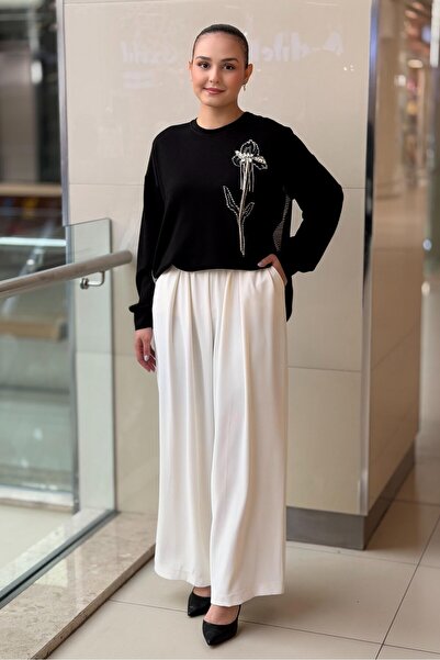 sentez giyim Sentez Inside-Pile Wide-Leg Pants