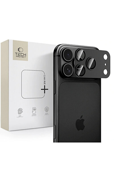 Tech-Protect Camfull Fit+ iPhone 18 Pro Μαύρο