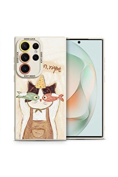 Nezih Case Samsung Galaxy S26 Ultra ile Uyumlu Kamera Korumalı Desenli Siliko...