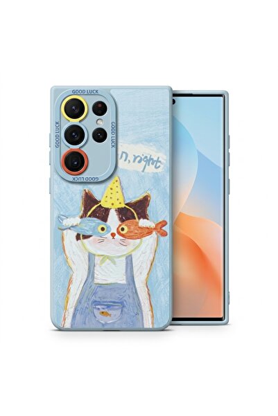 Nezih Case Samsung Galaxy S26 Ultra ile Uyumlu Kamera Korumalı Desenli Siliko...