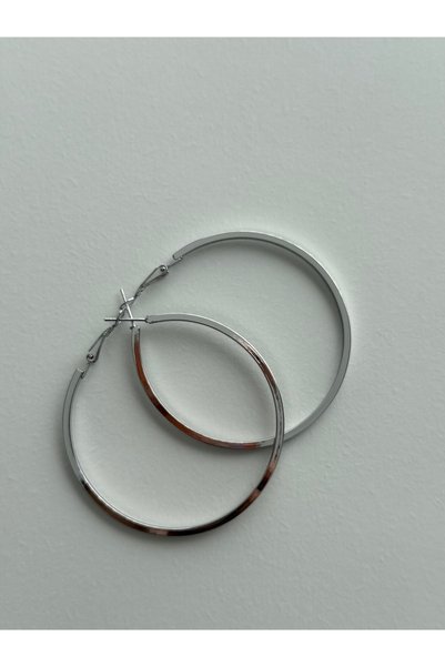shop Silver Fine Cut Hoop Earrings 6 cm