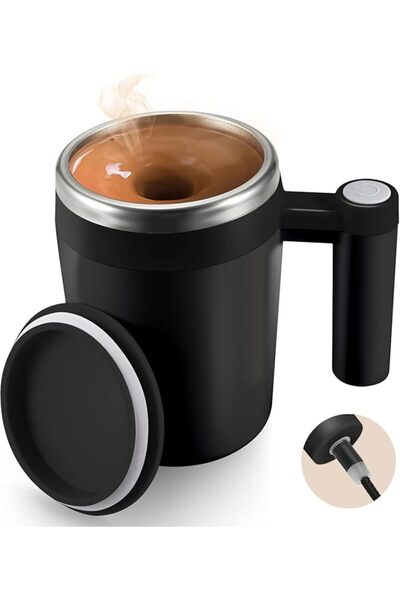 KASTWAVE Self Stirring Mug, Rechargeable Automatic Mixing Coffee Cup with Mag...
