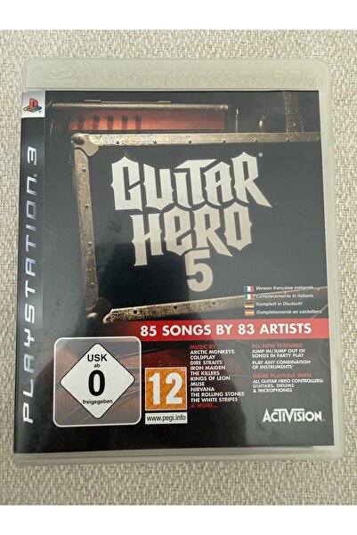 ACTIVISION ps3 guitar hero 5 orjinal oyun 10/10 disk kondüsyonu kitapçıklı