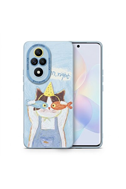 Nezih Case Honor 200 Pro ile Uyumlu Kamera Korumalı Desenli Silikon Kılıf