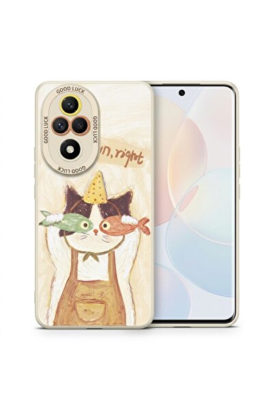 Nezih Case Honor 200 Pro ile Uyumlu Kamera Korumalı Desenli Silikon Kılıf