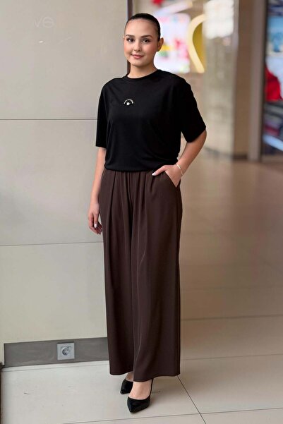 sentez giyim Sentez Inside-Pile Wide-Leg Pants