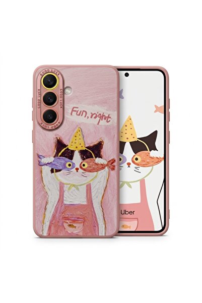 Nezih Case Samsung Galaxy A35 ile Uyumlu Kamera Korumalı Desenli Silikon Kılıf