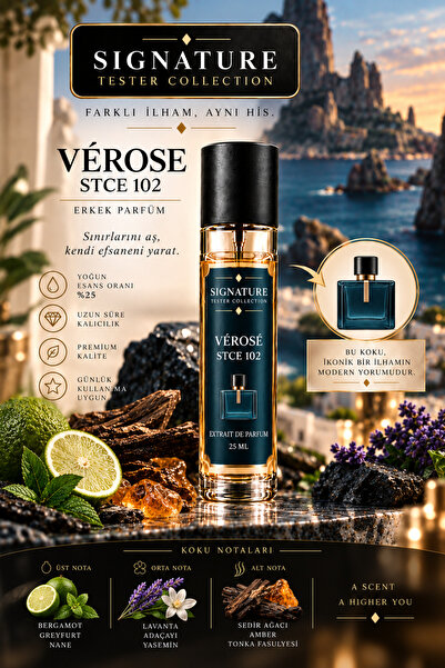 Signature Tester Collection VÉROSE STCE 102 Erkek Parfüm Extrait de Parfum %2...