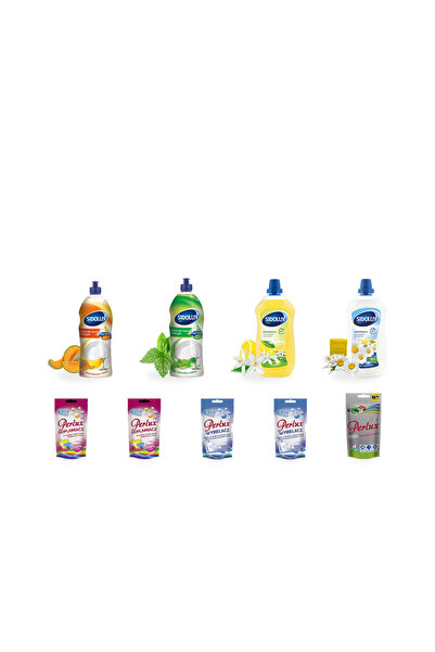 Sidolux Soluție pardoseală și Detergent PERLUX – 7 Produse pentru Casă, Pache...