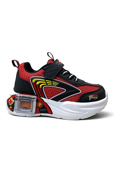 pepino 2440 Ortopedik Erkek Çocuk Kırmızı CAR GARAGE Sneaker