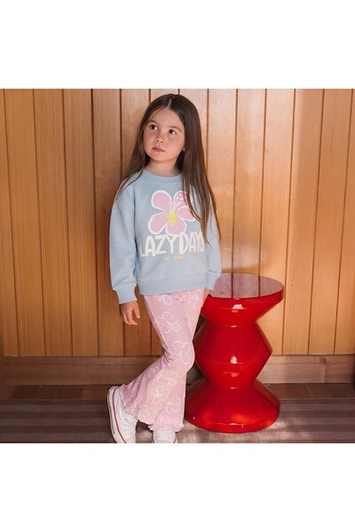 My Kids Wear Girl's Casual Set - Trendy Printed 2-Piece Set 12943