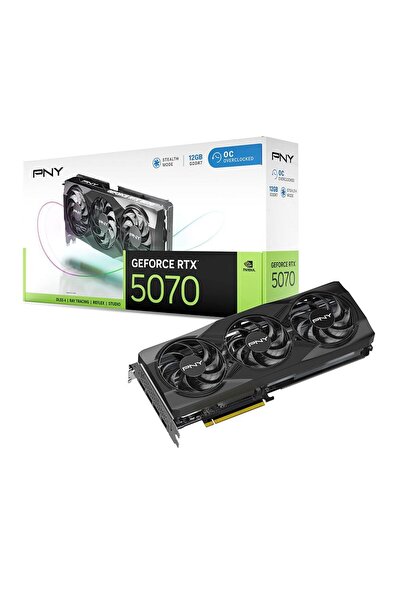 PNY GeForce RTX™ 5070 12 GB OC Üç Fanlı Ekran Kartı DLSS 4