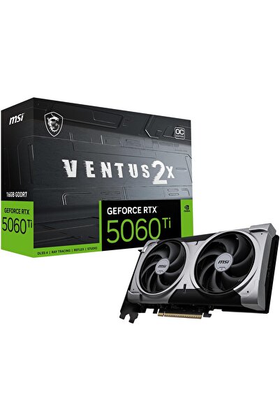 MSI Gaming RTX 5060 Ti 16G Ventus 2X OC Plus Ekran Kartı (16 GB GDDR7, 128 Bi...