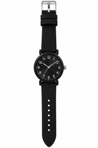 Generic Brand ساعة جلد سوداء كلاسيكية 🖤 LOOSTER TIME