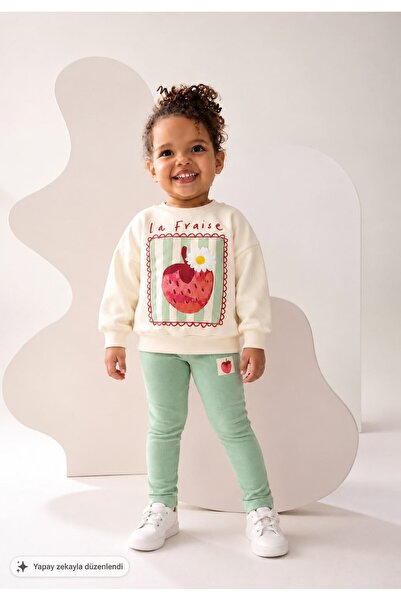 My Kids Wear طقم يومي للفتيات - طقم مكون من قطعتين بطباعة عصرية 12940